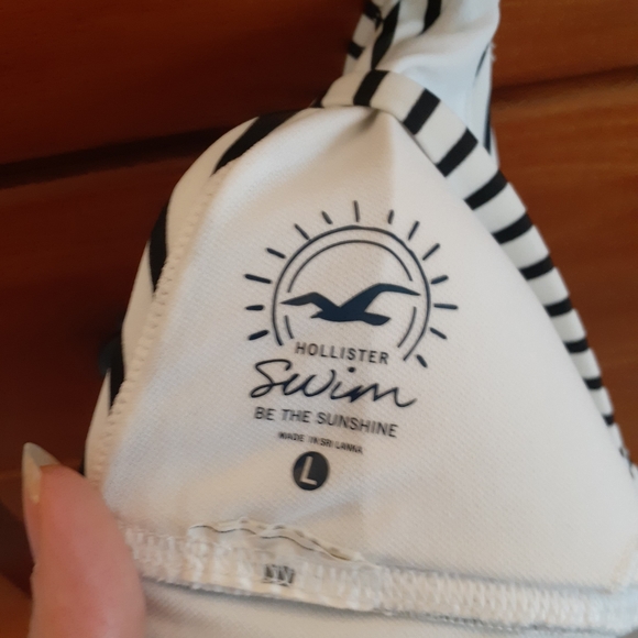 Hollister Swim Striped Bikini Top Large - Picture 4 of 4